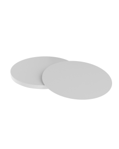 INDIVIDUAL GRIS CLARO REDONDO pvc