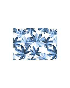 Individual rectangular Hojas Azules PVC 